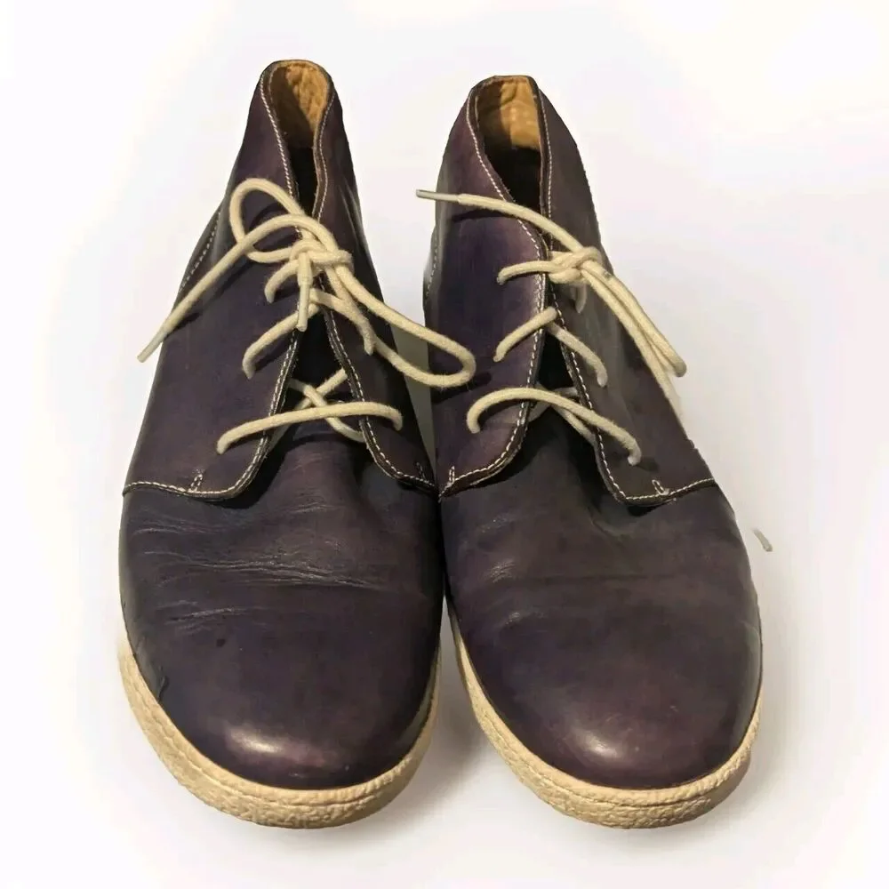 Cole Haan Purple Leather chukka boots Men's 11.5 M‎ Read Description